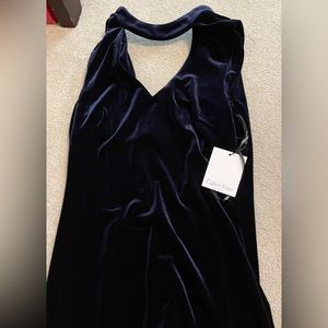 NWT Calvin Klein navy velvet dress.  Size 4